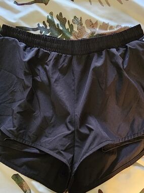 DSG Black Athletic Shorts with Elastic Waistband